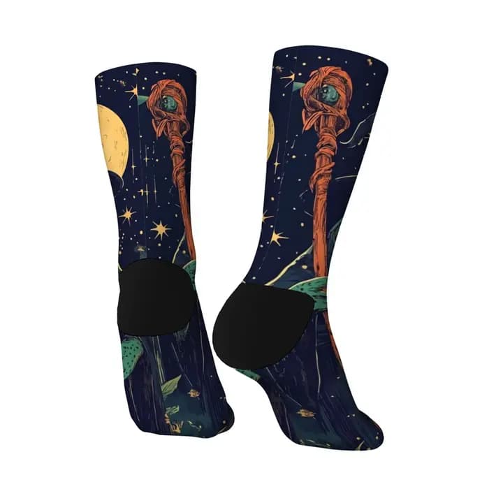 Conte de fées grenouille magicien chaussettes nouveauté drôle heureux hommes