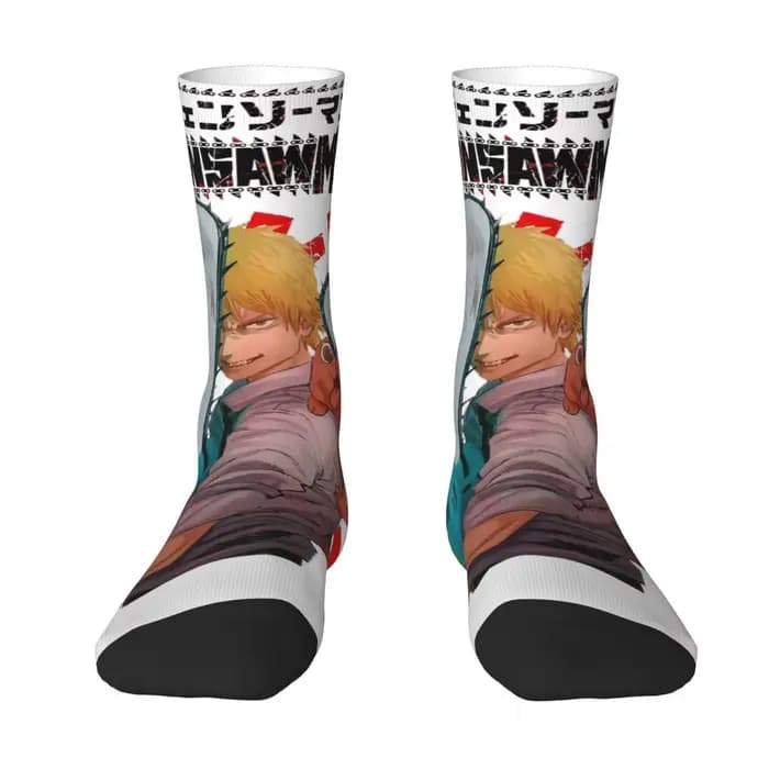 Chaussettes unisexes Anime Chainsaw Man Acid