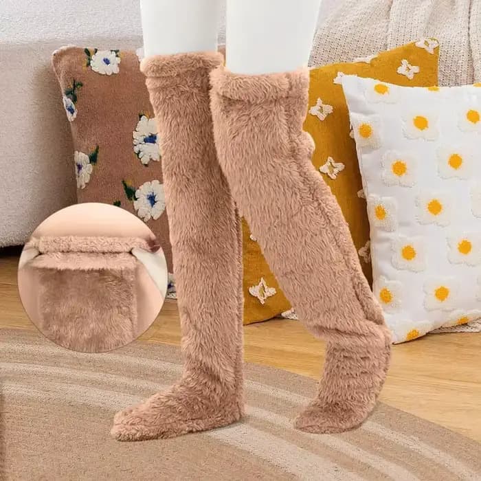 Chaussettes confortables doublées en polaire pour femmes