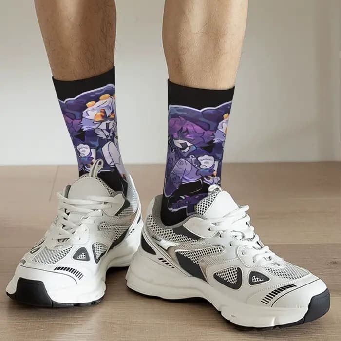 Chaussettes unisexes en fibre de polyester
