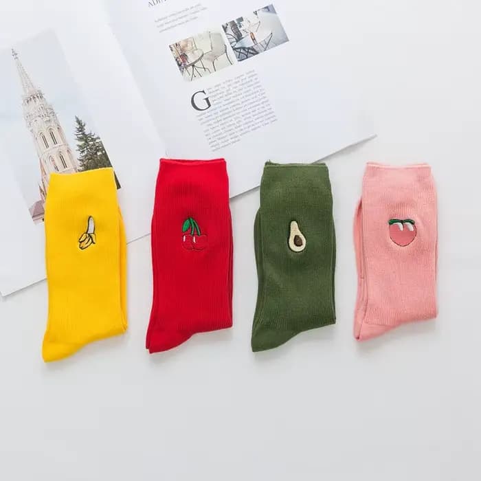 Chaussettes couleur bonbon pour femmes