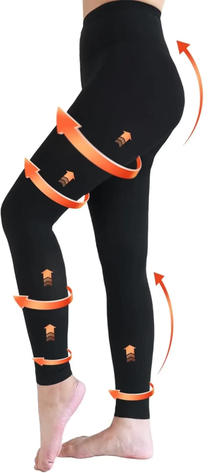Collants de Compression médicaux 22-32mmHg collants de Compression de soutien gradué Leggings sans pieds pour œdème, varices