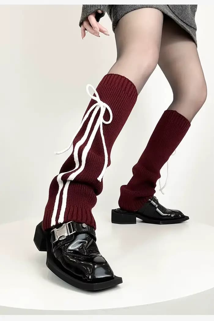 Jambières chaussettes tricotées pour femmes