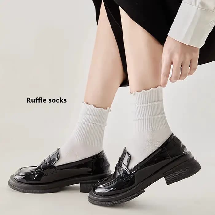 Chaussettes en coton pour femmes et filles