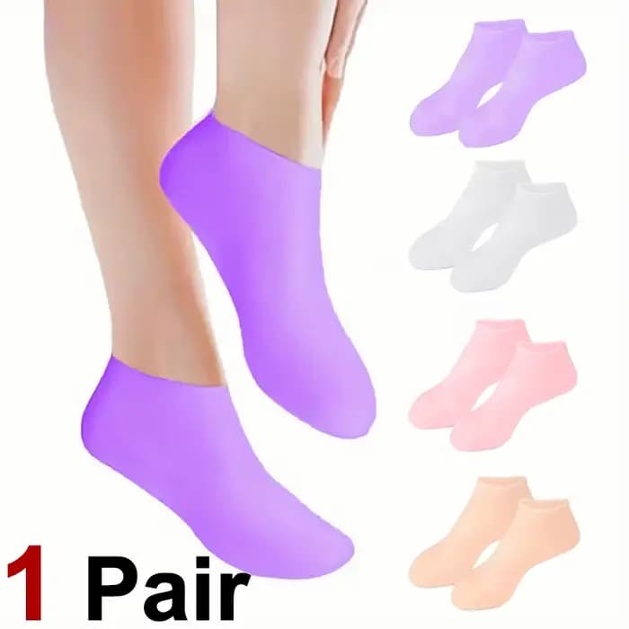 1 paire de chaussettes en Silicone pour femmes