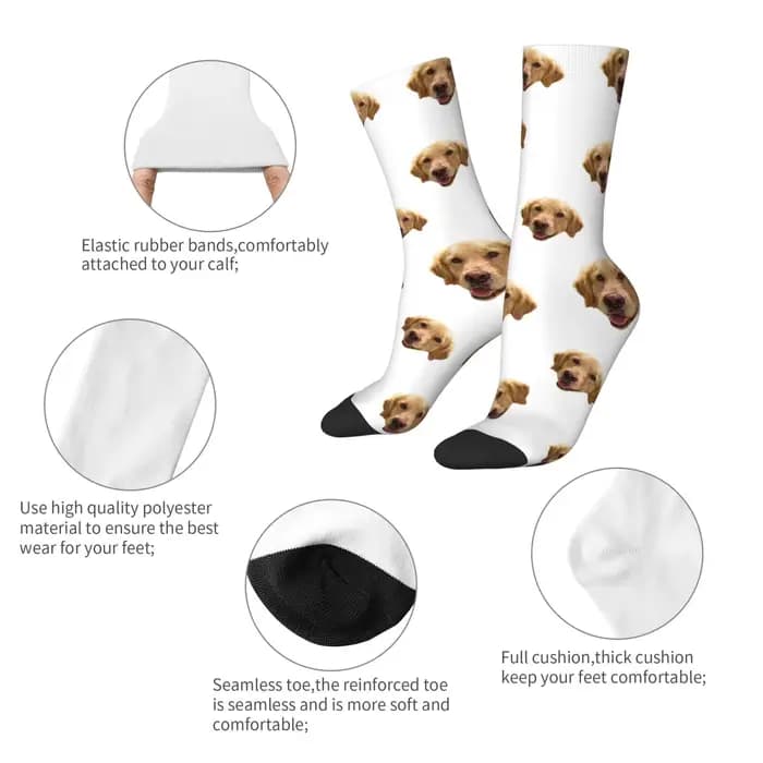 Chaussettes avatar personnalisées pour hommes et femmes