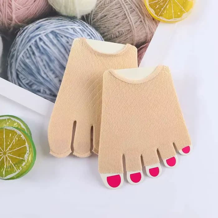 Chaussettes d'été élastiques fines en maille de coton pour femmes