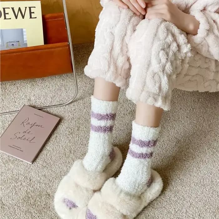 Chaussettes en molleton de corail pour femmes