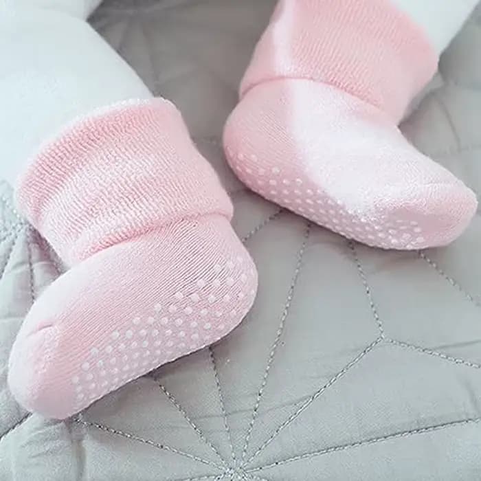 6 paires de chaussettes antidérapantes épaisses pour bébé