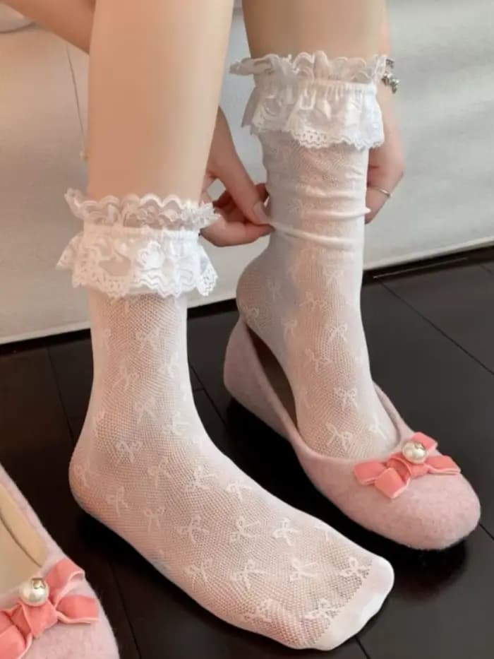 Chaussettes blanches pour femmes