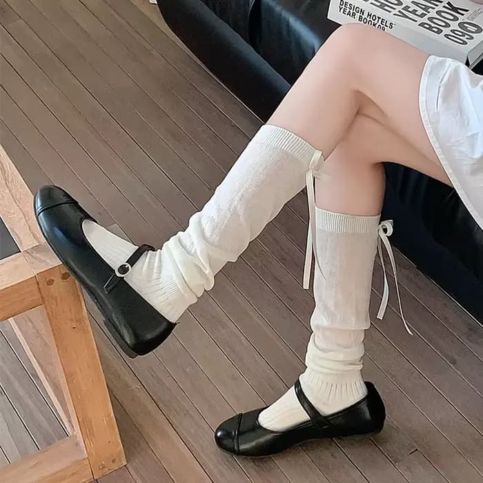 Chaussettes Hautes à Rayures pour Femme
