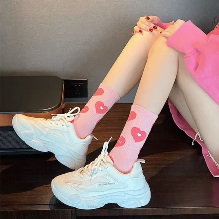4 paires de chaussettes Saint-Valentin pour femmes