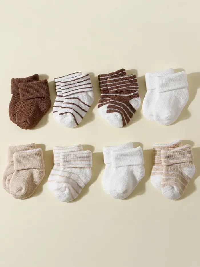 4 paires de chaussettes pour bébé de 0 à 12 mois