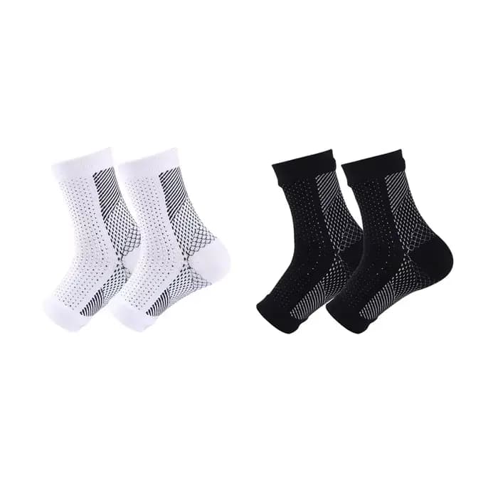 1 paire de chaussettes de Compression unisexes, attelle de soutien de la cheville, conception apaisante pour hommes et femmes, bas de Compression de jambes confortables