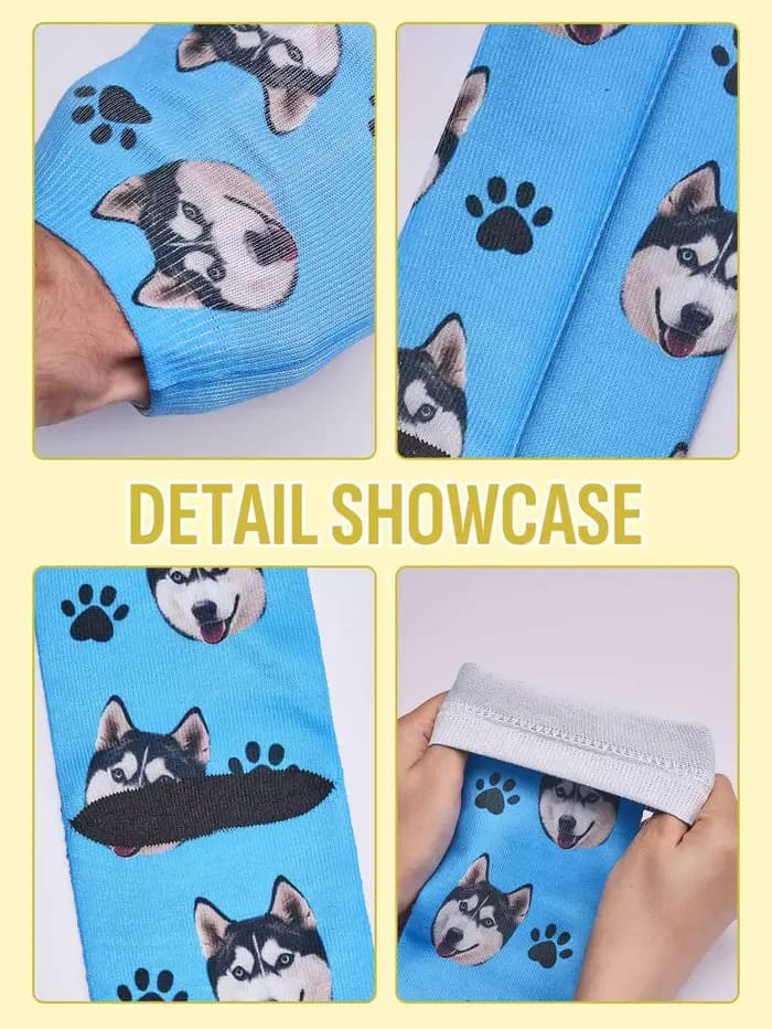 Chaussettes personnalisées avec photo personnalisée