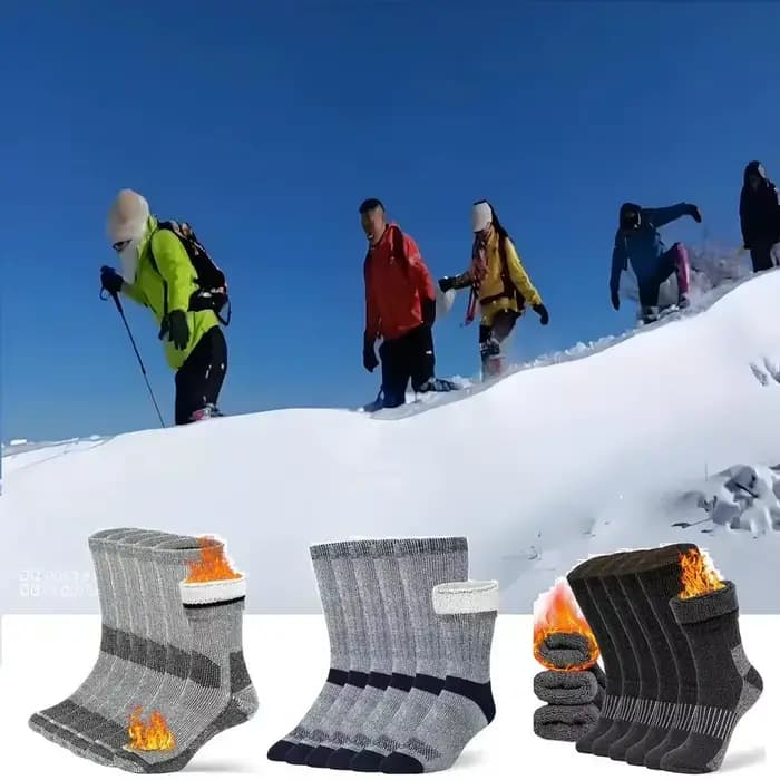 Chaussettes de randonnée en laine mérinos