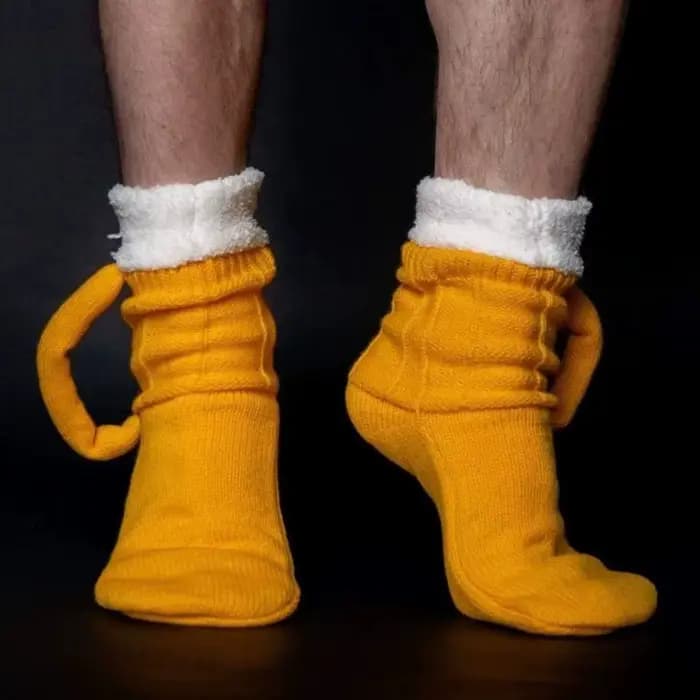 Chaussettes tricotées amusantes pour hommes et femmes
