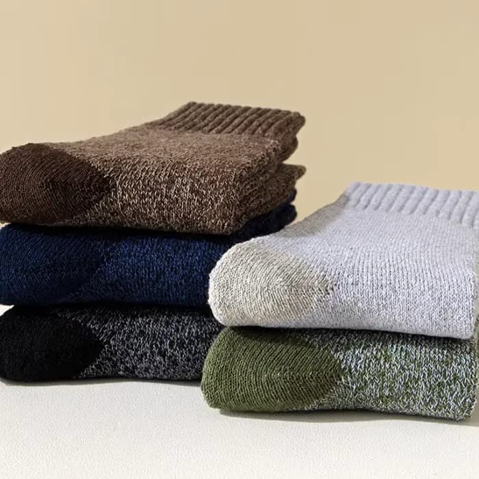 5/10 paires de chaussettes en laine mérinos pour hommes et femmes