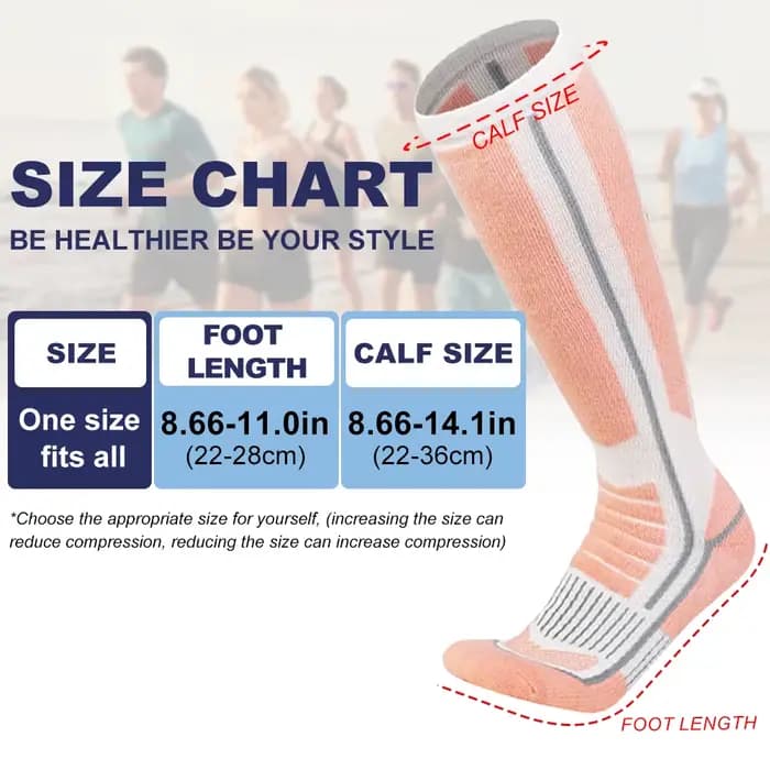 Chaussettes thermiques longues en laine mérinos pour hommes et femmes