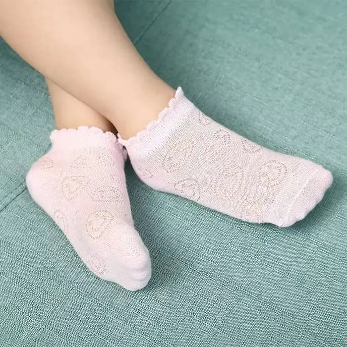1 paire de chaussettes d'été pour bébés garçons et filles, maille ultra-fine douce, filet pour enfants, nouveau-nés, nourrissons, trou antidérapant