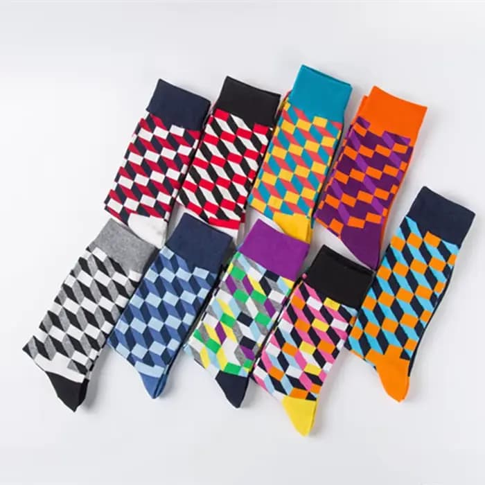 Chaussettes joyeuses amusantes pour hommes