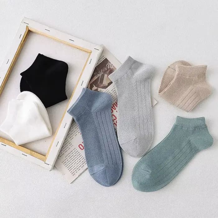 Chaussettes Courtes et Fines en Maille Respirante pour Homme