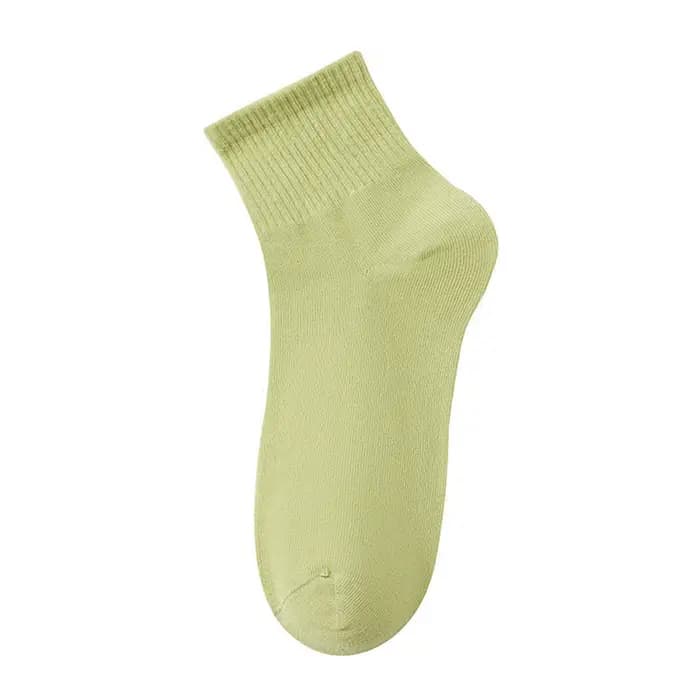 Chaussettes courtes de couleur unie pour femmes