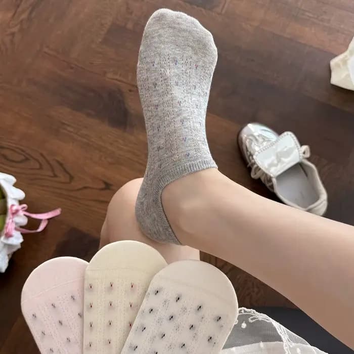 4 paires de chaussettes basses pour femmes