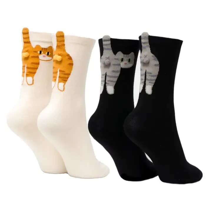 1 pièces nouvelles chaussettes de chat pour femmes hommes cadeau de noël nouveauté