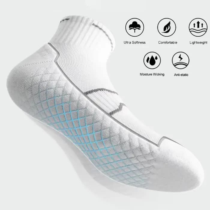 4 paires de chaussettes de sport Pro Performance – respirantes, rembourrées, antidérapantes pour la course et l'entraînement