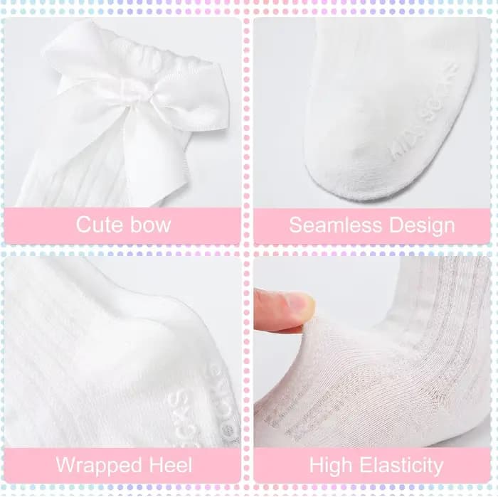 Chaussettes hautes pour bébés filles