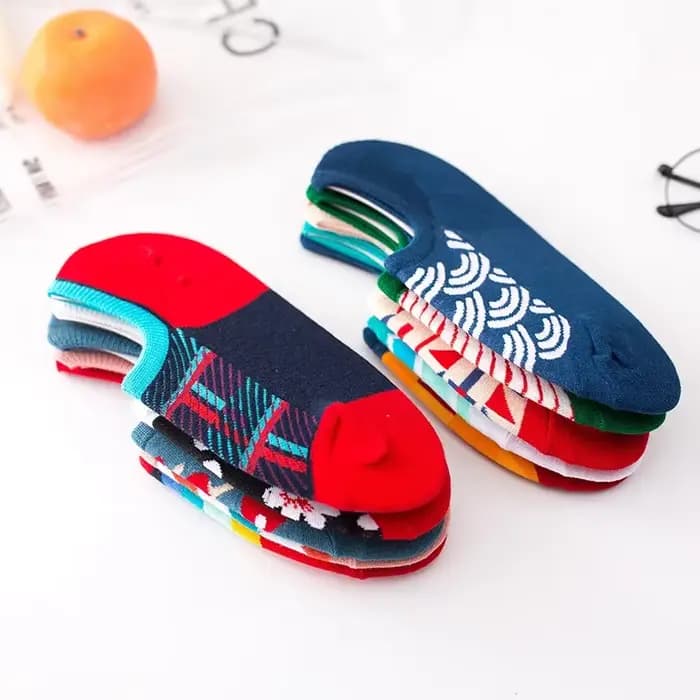 Chaussettes courtes de loisirs de style britannique pour femmes, chaussures à pois pour dames, chaussettes en coton non ald, nouvelle arrivée, mode, heureux, 5 paires