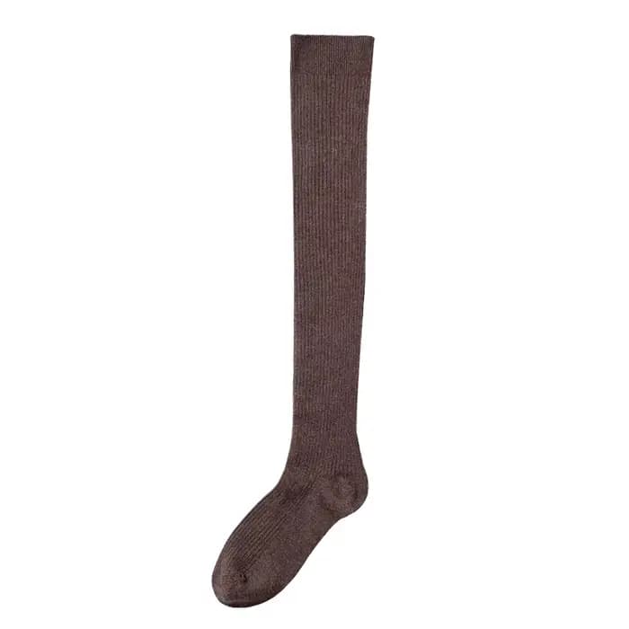 Chaussettes sulfTricotées en Laine pour Femme, Bas Longs en Coton, Chaussettes Hautes Chaudes d'Hiver pour la Maison, Noël, 1 Paire