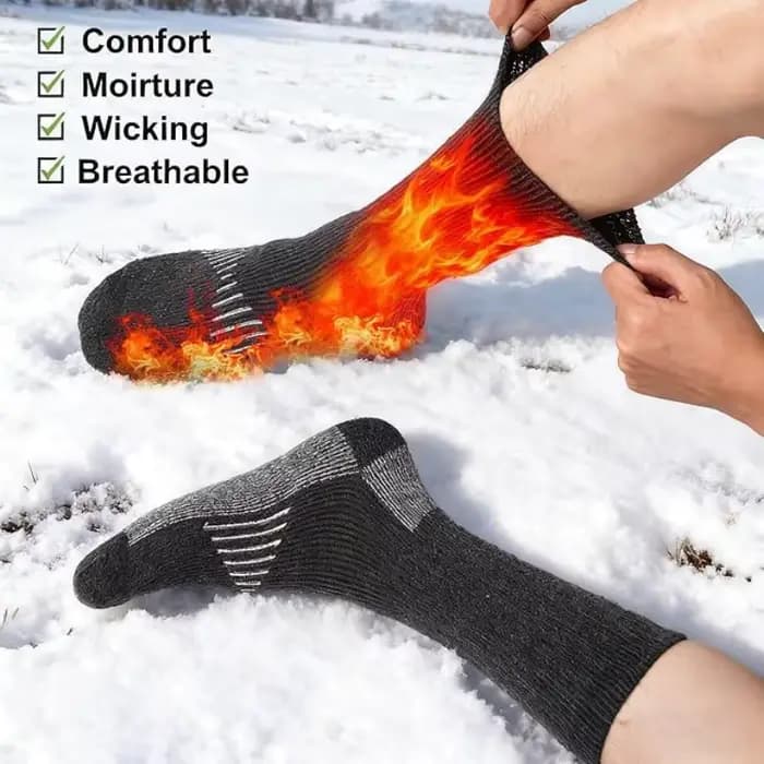 Chaussettes en laine mérinos super épaisses et chaudes pour hommes et femmes