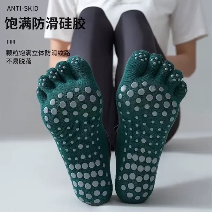 Chaussettes de yoga à cinq doigts pour femmes