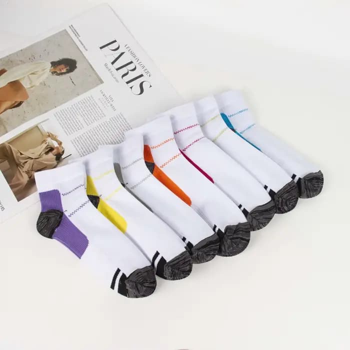 7Paires / 5Paires Chaussettes de compression Fasciite plantaire Relief Coussinets de pied pour femmes Hommes Soutien de cheville Talon Éperons Chaussettes de protection de la douleur