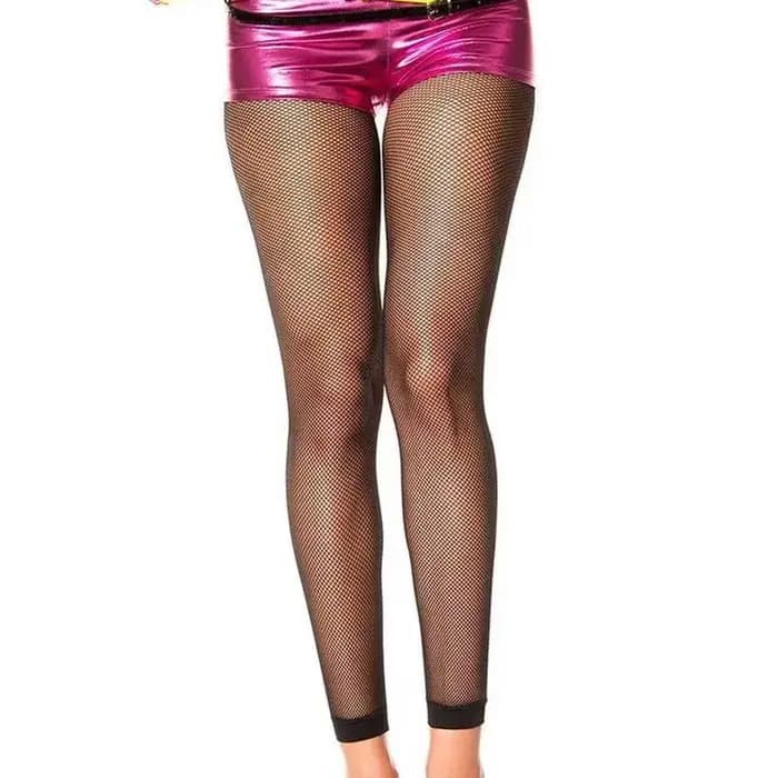 Collants sans pieds pour femmes, résille noire, délice floral, bonneterie de danse, bas en filet de poisson, taille UK 8-14