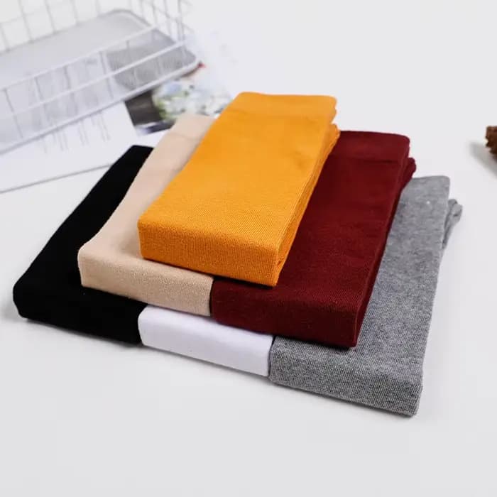 Harajuku rétro femmes coton automne hiver chaussettes longues décontracté épais chaud chaussette dame cadeau vert noir jaune gris rouge école fille