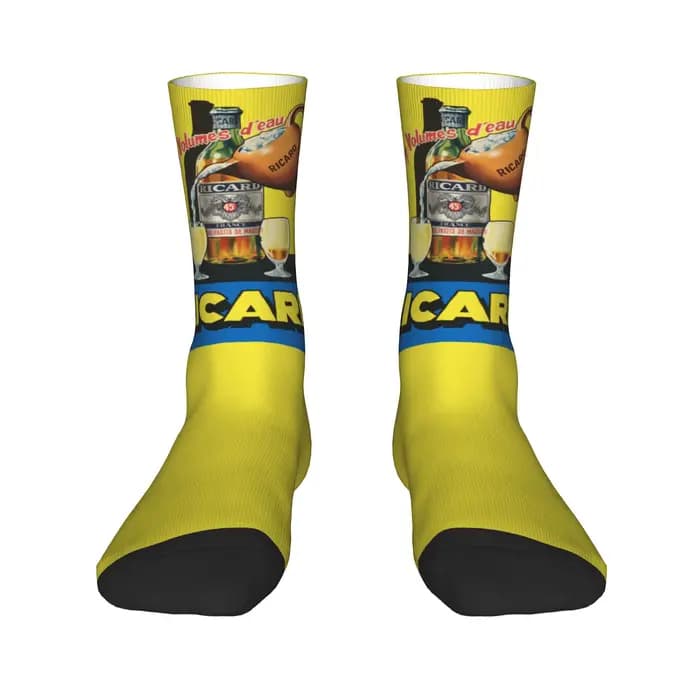 Chaussettes personnalisées Ricard pour hommes