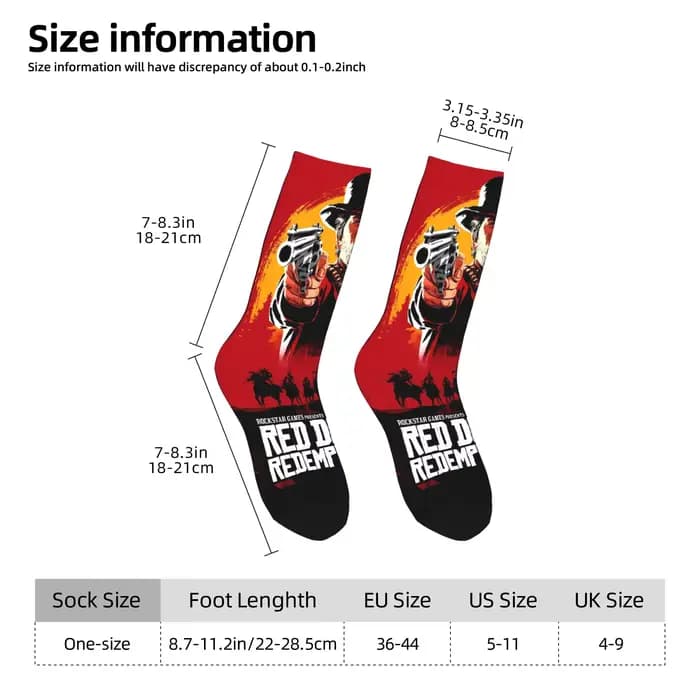 Red Dead Redemption chaussettes automne bas rétro hommes