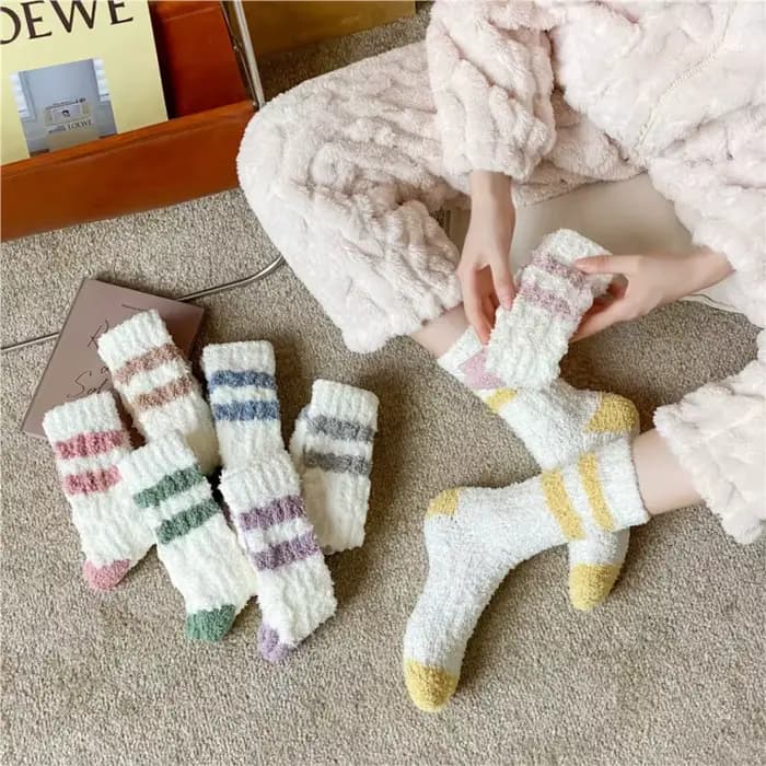 Chaussettes en molleton de corail pour femmes