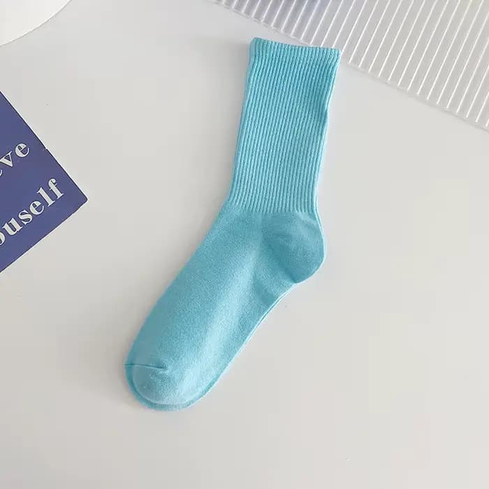 1 paire de chaussettes bleues pour femmes