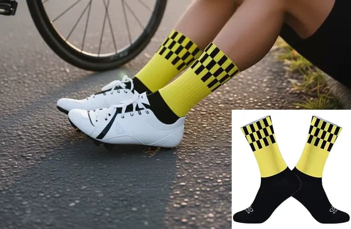 Les chaussettes de cyclisme de sport confortables