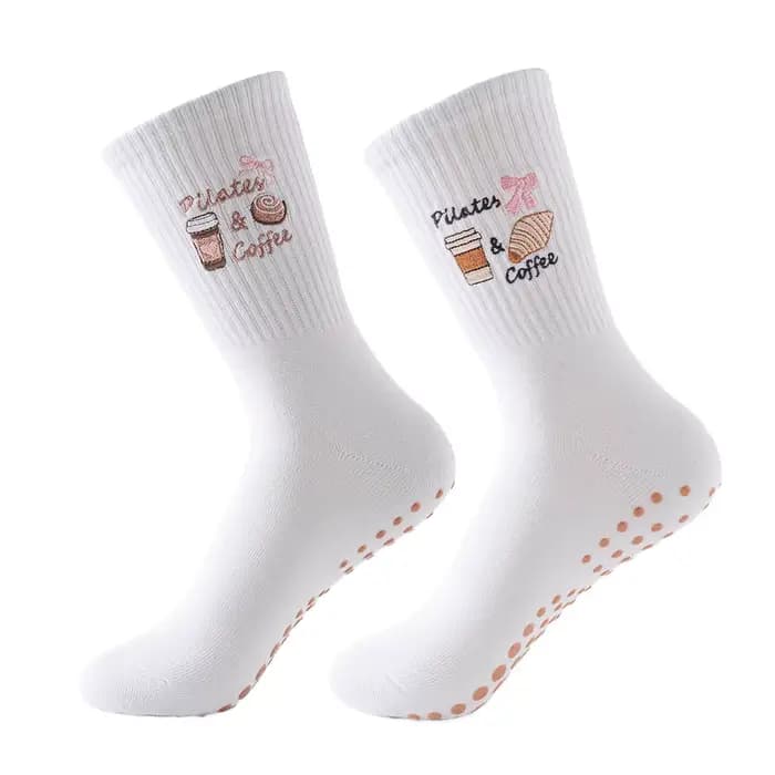 1 paire de chaussettes de Pilates pour femmes