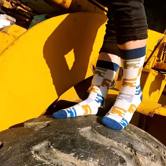 Chaussettes en coton de style britannique pour hommes