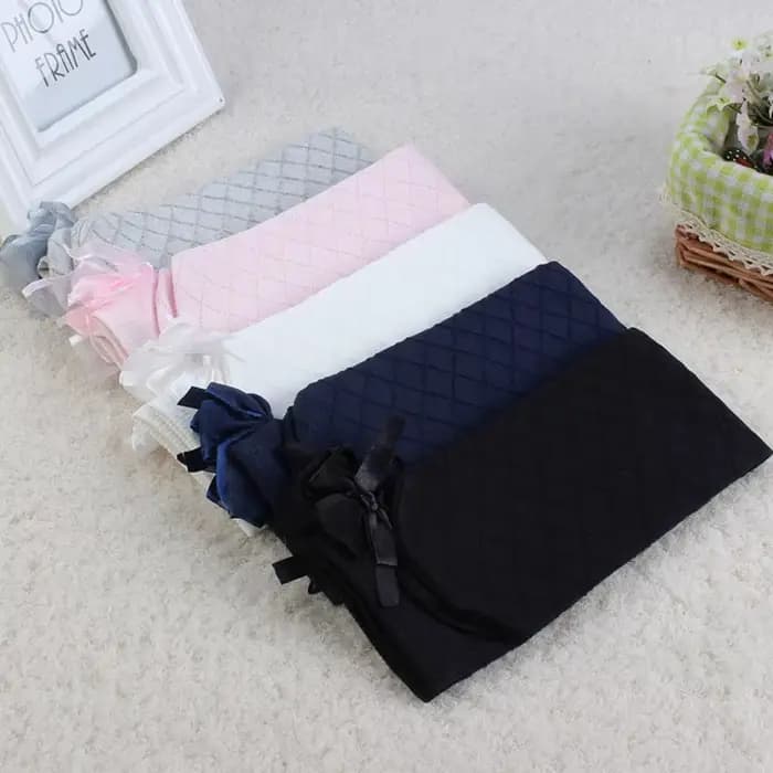 Chaussettes hautes à nœud papillon pour filles