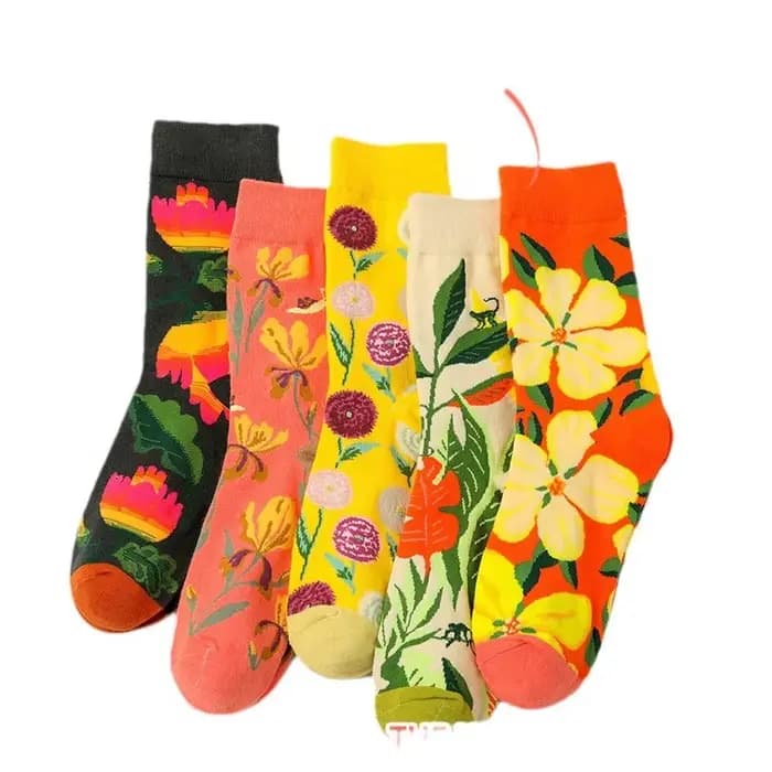 Chaussettes drôles pour hommes femmes Couple amusant confortable fou nouveauté mode respirant imprimé Graffit coton