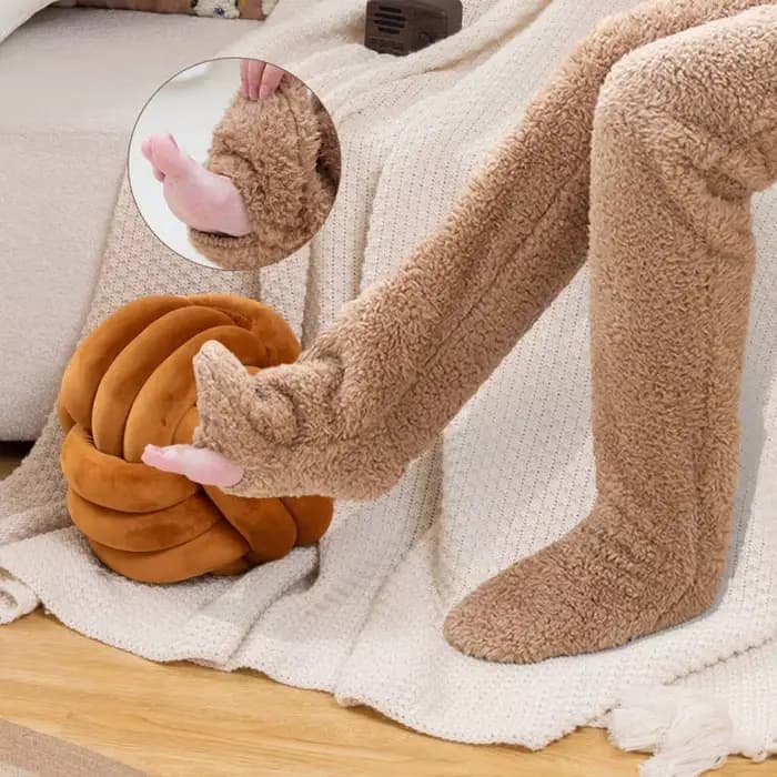 Chaussettes confortables doublées en polaire pour femmes