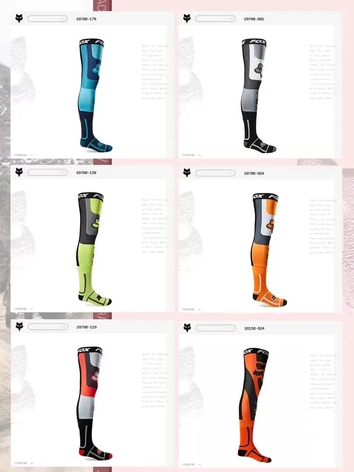 Chaussettes de cyclisme originales FOX MTB MX ATV chaussettes de sport respirantes adaptées à la course à pied en montagne, motocross moto en plein air