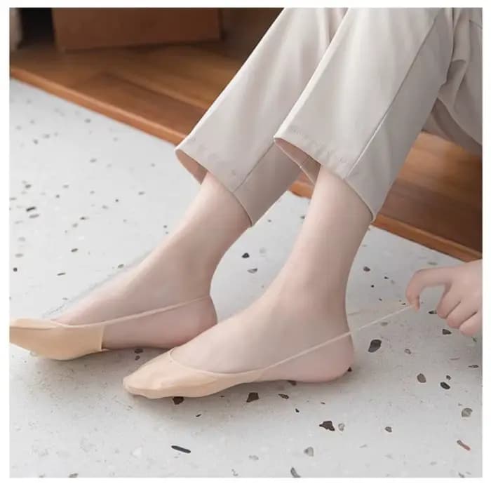 Chaussettes invisibles en Silicone antidérapantes pour femmes
